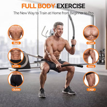 Load image into Gallery viewer, LunaHush Weighted Ropeless Battle Ropes for Home Gym, 3 Adjustable Resistance, Heavy Duty Cordless Battle Ropes for HIIT, Full Body Workout, Men &amp; Women, Black
