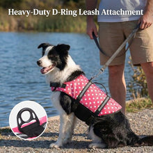 Load image into Gallery viewer, Doglay Dog Life Jacket with Rescue Handle, Dog Life Vest for Swimming Boating, Adjustable Reflective Puppy Swim Vest with Superior Buoyancy for Small Medium Large Dogs

