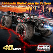 Load image into Gallery viewer, 1:16 Scale All Terrain Fast RC Cars for Adults 40KPH, 4WD Electric Off-Road Remote Control Monster Truck
