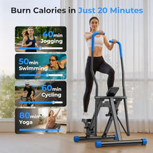Load image into Gallery viewer, OWLSKY Stair Stepper Vertical Cardio Exercise Climber Stair-Master for Exercise at Home Full Body Workout Machine with Handlebar 330LBS Load with Adjustable Step Range Pedals
