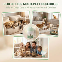 Load image into Gallery viewer, Calming Diffuser for Dog, Pheromone Plug-in Set (2 Diffusers &amp; 6 Refill 48ml) for Dog Anxiety Relief, Reduces Barking, Aggression, Destructive Behavior, Fireworks Fear, 180-Day Dogs Calming Diffuser
