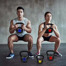 Load image into Gallery viewer, Fitvids Kettlebell Sets 3 Piece 5/15/20LB Strength Training KettleBells Weight Set, Black

