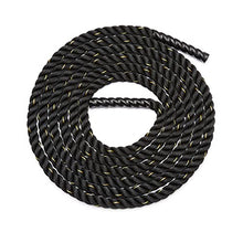 Load image into Gallery viewer, Amazon Basics Battle Rope for Home Gym, Strength Training, Cardio Fitness, Indoor &amp; Outdoor Workout, Exercise Training Equipment, Muscle Toning, 2 Inch Diameter x 30 Feet Length, Black
