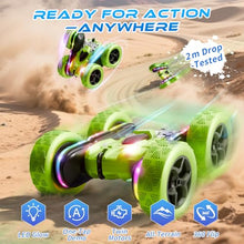Load image into Gallery viewer, Zalneo Remote Control Stunt Car – 4WD 360° Flip Double‑Sided RC Car LED Light Bar &amp; Modular USB‑C Battery
