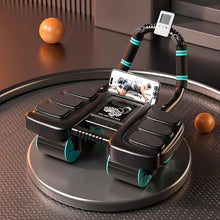 Load image into Gallery viewer, 2025 New Ab Wheel Roller with Elbow Support - Automatic Rebound Abdominal Wheel Roller(Black)
