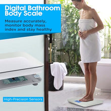 Load image into Gallery viewer, Awaiymi Talking Scales for Body Weight, Highly Accurate Digital Talking Bathroom Scale with Large LCD Screen, Auto On &amp; Off, Talking Scales for Visually Impaired or Elderly, Includes Batteries, 551 LB

