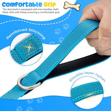 Load image into Gallery viewer, Heavy Duty Dog Leash with Easy Lock Metal Clip, Reflective, Padded Handle - Durable 4ft 8ft Walking Training Leash for Large, Medium, Small Dogs, Jogging, Hiking, and Outdoor Use (Blue, 4 FT)
