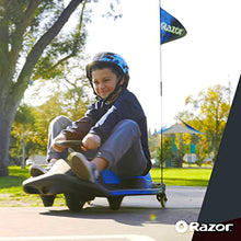 Load image into Gallery viewer, Razor Crazy Cart Shift Electric Go Kart for Kids Ages 6+ - 12V Drifting System, High/Low Speed Switch, Black/Blue
