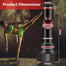 Load image into Gallery viewer, Freestanding Punching Bags for Adults Teens, 70" Freestanding Punching Bag with Stand,Suitable for Kickboxing Martial Arts MMA Dummy Karate Home Gym Training(not Included Pump and Gloves)
