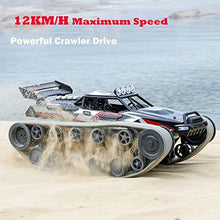 Load image into Gallery viewer, GoolRC RC Tank Car, 1/12 Scale 2.4GHz Remote Control Tank, 360?Rotating Off-Road RC Crawler Military Vehicle
