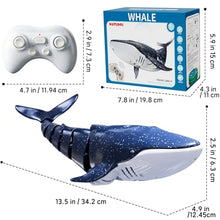 Load image into Gallery viewer, Remote Control Whale Shark Toys for Boys Kids, 1:18 Scale High Simulation Shark for Pool

