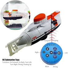 Load image into Gallery viewer, Tipmant RC Submarine Toy Remote Control Boat Underwater Diving Waterproof (White)
