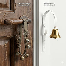 Load image into Gallery viewer, GoldTiger Fixed Metal Dog Doorbell for Potty Training - Heavy Duty Steel Wall Mounted Dog Bell for Door to Ring to Go Outside - Professional Puppy Housebreaking Communication Tool, No Snag (White)
