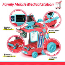 Load image into Gallery viewer, Liberry Doctor Kit for Toddlers Ages 3 4 5, Pretend Kids Doctor Playset with Cart, Costume and Stethoscope, Role Play Medical Toys Birthday Gift for Girls Boys (Red)
