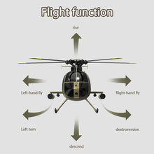 Load image into Gallery viewer, Remote Control Helicopter, C189 MD500 RC Helicopter Model, 1/28 Scale 4CH Single-Rotor Helicopter with 6-Axis Gyro and Brushless Motor (Black)
