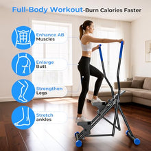 Load image into Gallery viewer, OWLSKY Stair Stepper Vertical Cardio Exercise Climber Stair-Master for Exercise at Home Full Body Workout Machine with Handlebar 330LBS Load with Adjustable Step Range Pedals
