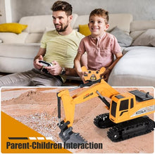 Load image into Gallery viewer, Jiakora Remote Control Excavator Toys for Boys, RC Excavator Toy for Boys 3 4 5 6 7 8 Year Old Kids Christmas Birthday Gift，RC Digger Truck Construction Vehicles with Metal Shovel &amp; Light
