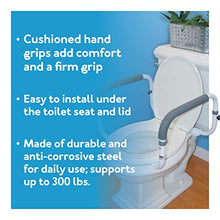 Load image into Gallery viewer, Carex Toilet Safety Frame - Toilet Safety Rails With Adjustable Width - Toilet Rails For Elderly, Handicap, Home Health Care Equipment After Surgery, Supports 300lbs
