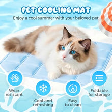 Load image into Gallery viewer, linseyCove Dog Cooling Mat, 2026 Upgraded Cool Gel Mat with Long-Lasting Cool, Waterproof Fabric Portable Cooling Pad for Pets, Pressure-Resistant &amp; Foldable Summer Mat for Indoor/Outdoor Use (Grey)
