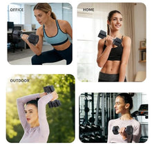 Load image into Gallery viewer, Adjustable Dumbbell Set of 2 Total 20 Lbs 4-in-1 Each 4lb 6lb 8lb 10lb 1s-Adjust Dual-Stable Free Weights for Women Men Home Gym Outdoor Workouts (black [20LBS Total])
