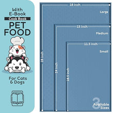 Load image into Gallery viewer, Dog Food Mat - 24x15 Raised Edges Dogs Mat for Food and Water Prevent Spill, Waterproof Cat Food Mats Protect Floors, Easy Clean Dog Bowl Mats for Food and Water, Silicone Pet Feeding Placemats

