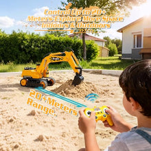 Load image into Gallery viewer, RC Excavator, 6-in-1 Digging/360° Rotation, 20M Range Sandbox Construction Toys
