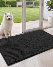 Load image into Gallery viewer, Dog Door Mat for Muddy Paws, 24"x96" Soft Chenille Absorbent Front Door Mat
