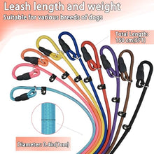 Load image into Gallery viewer, FOVRLZSE 18 Pack Bulk Nylon Dog Slip Leashes,9 Mixed Colors 4.6FT/1.4M
