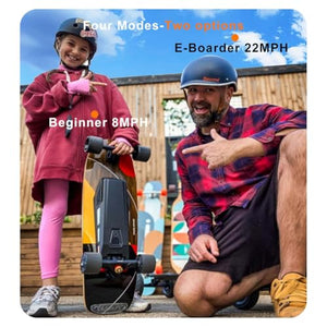Electric Skateboard with Remote, Top Speed 22 Mph, 7.5 Miles Range, Built-in RGB Ambient Lights, Surf Skateboard Mini Cruiser