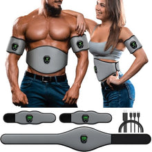 Load image into Gallery viewer, NEWPINE Fitness Belt, Powered Muscle Stimulator for Home Use, for Muscle Conditioning Grey
