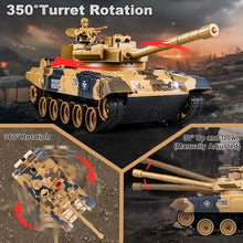 Load image into Gallery viewer, Supdex 1/24 RC Tank, Remote Control Russian T-90 Army Model Tank with Sound Effects, Lights and Smoke
