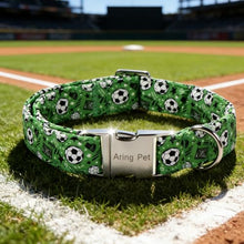 Load image into Gallery viewer, ARING PET Boy Dog Collar for Puppy Small Medium Large Dogs-Green Soccer L
