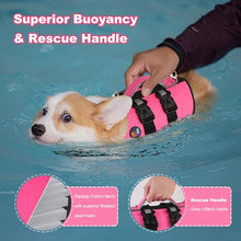 Load image into Gallery viewer, Dogcheer Dog Harness Life Jacket, High Buoyancy Neoprene Dog Life Vest for Swimming Boating, Adjustable Puppy Swim Vest Reflective Pet Float Vest for Small Medium Large Dogs - Pink, XS

