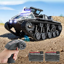 Load image into Gallery viewer, RC Military Tank Armored Fighting Car with LED Lights, 2.4G Remote Control (Grey)
