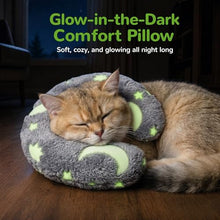 Load image into Gallery viewer, Dog Calming Pillow, Glow in The Dark Dog Neck Pillow for Better Sleep, Reduces Anxiety Pillow Pet, Soft Washable Cats Dogs Bed Pillow Gift (U-Shaped, Medium)
