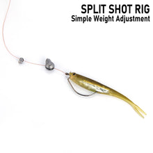 Load image into Gallery viewer, Dr.Fish 100pk Removable Split Shot Sinkers Clip On Line Weights 1/4oz

