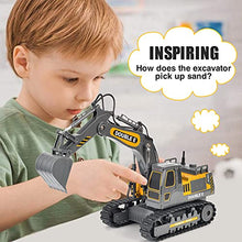 Load image into Gallery viewer, DOUBLE E Remote Control Excavator Toy Construction Toys Tractor Rechargeable Battery
