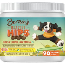 Load image into Gallery viewer, Bernie's Healthy Hips, Hip and Joint Supplement for Dogs, 90 Ct Soft Chews
