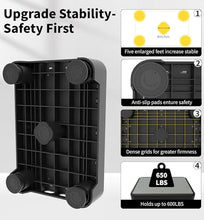 Load image into Gallery viewer, LIFTOZA 5-Level Adjustable Step Stool, 700 LBS Capacity Safety Bed Step for Seniors, Exercise Setp Platform, Portable Stair Assist for Elderly, Wide Step up for Kitchen, Car, Bedside &amp; Shower, Grey
