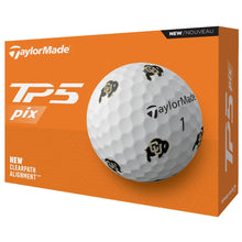 Load image into Gallery viewer, TaylorMade Golf 2024 TP5 PIX Golf Balls, Colorado Buffaloes, 1 Dozen
