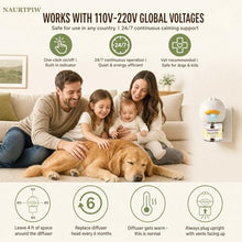Load image into Gallery viewer, Dog Calming Diffuser 6 Pack (2 Plug in + 4 Refills), 120 Days Supply, Dog Pheromone Diffuser for Anxiety Relief, Destructive Behavior, Pee Accidents, Separation Anxiety, Aggression, Barking &amp; Chewing
