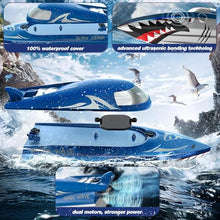 Load image into Gallery viewer, Shark RC Racing Boat for Kids &amp; Adults,2.4GHz High Speed Remote Control Boat W/ Dual Battery 50 Min Runtime,Waterproof
