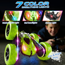 Load image into Gallery viewer, Zalneo Remote Control Car – 4WD 360° Flip Double‑Sided RC Stunt Car LED Light Bar &amp; USB‑C

