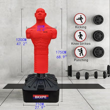 Load image into Gallery viewer, Punching Dummy, Durable Silicone Punching Bag with Large Stable Base for Adults &amp; Kids, Freestanding Training Target for Boxing, Taekwondo, MMA, Home Gym(Red)

