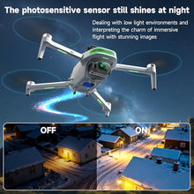 Load image into Gallery viewer, HZMOFTJ Drones With Dual Camera For Adults 4k,Gps Drone With Screen On Controller,Electric Adjustable Camera 90 °,Auto Return,Obstacle Sensing,Ai Track&amp;Orbit Mode,50 Mins Flight,2 Battery ,For Beginner Toy Gifts

