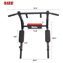 Load image into Gallery viewer, BESTHLS Wall Mounted Pull Up Bar and Dip Station
