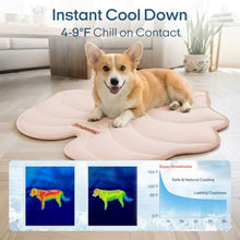 Load image into Gallery viewer, Vagascape Dog Cooling Mat, Washable Pet Cooling Mat, 47" x 45" Thick &amp; Durable Large Cooling Mat for Dogs, Portable Foldable Premium Cooling Pad for Indoor, Outdoor, Travel, Camping, Patio and Beach
