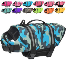 Load image into Gallery viewer, Doglay Dog Life Jacket with Rescue Handle, Dog Life Vest for Swimming Boating, Adjustable Reflective Puppy Swim Vest with Superior Buoyancy for Small Medium Large Dogs
