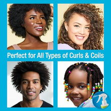 Load image into Gallery viewer, Naturaz Curly Hair Detangler Spray – Leave-In Conditioner Spray for Kids to Adults – Natural, Vegan – Softens Dry, Brittle, Damaged Curly and Coily Hair – Paraben, Silicone, Soy &amp; Nut Free – 8 fl oz

