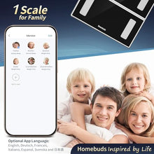 Load image into Gallery viewer, Homebuds Smart Bathroom Scale for Body Weight, High Precision in 0.1lb Assured by Weight Scale

